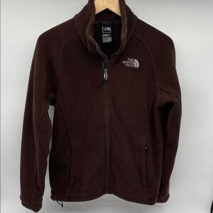 The North Face Women’s Dark Brown Full Zip Fleece Jacket Size Medium